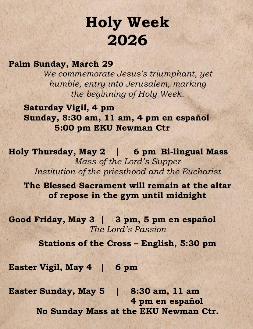 Holy Week 2026